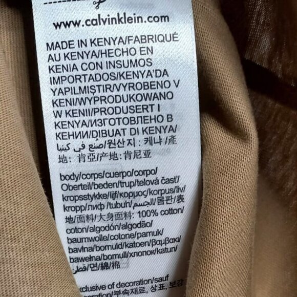 Calvin Klein Liquid Touch Crewneck T-Shirt - Color Capers - Size M - Picture 6 of 10